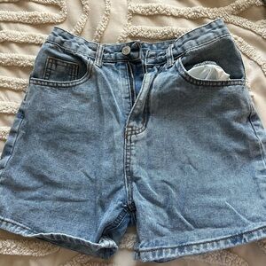 long jean shorts